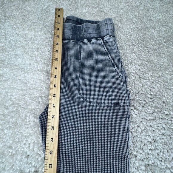 AIDEN Thermal Waffle Knit High Rise Legging Washed Out Gray - Picture 6 of 6